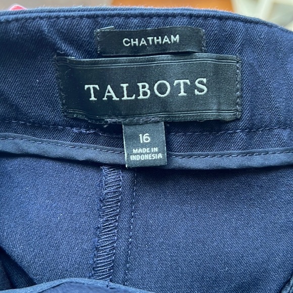 Talbots Chatham Ankle Pants Curvy Fit Navy Blue Pants - Picture 6 of 14